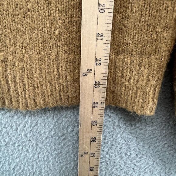 DESIGNERS REMIX Caress Sleeve Sweater Tan Wool Blend Alpaca Size Small - Picture 6 of 11